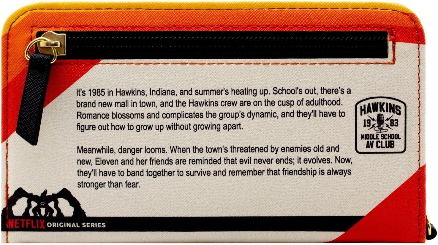 Portefeuille bi-fold Stranger Things Hawkins Indiana 1984 Mind Flayer orange – Image 3
