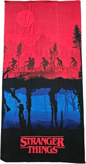 Serviette microfibre Stranger Things 140 x 70 cm à séchage rapide