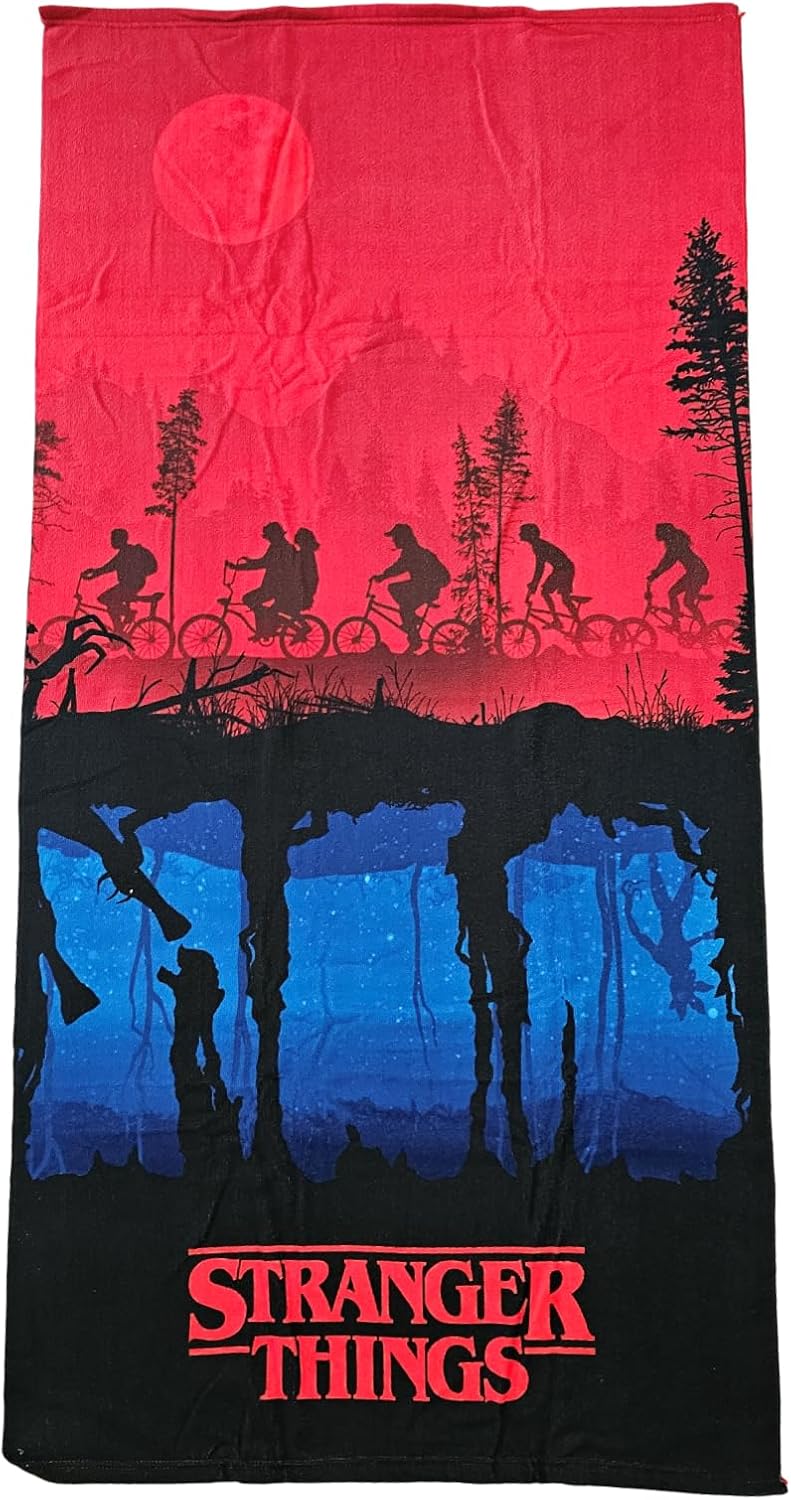 Serviette microfibre Stranger Things 140 x 70 cm à séchage rapide