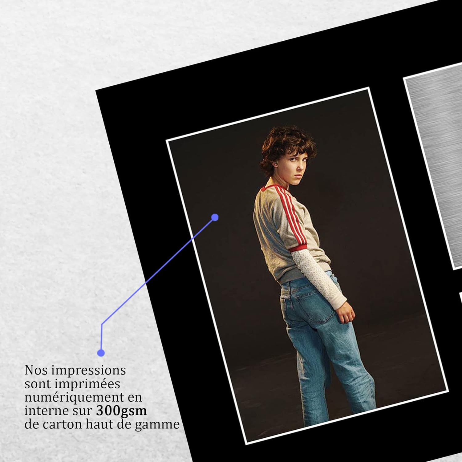 Photo A4 Stranger Things Eleven imprimé signé Millie Bobby Brown – Image 4