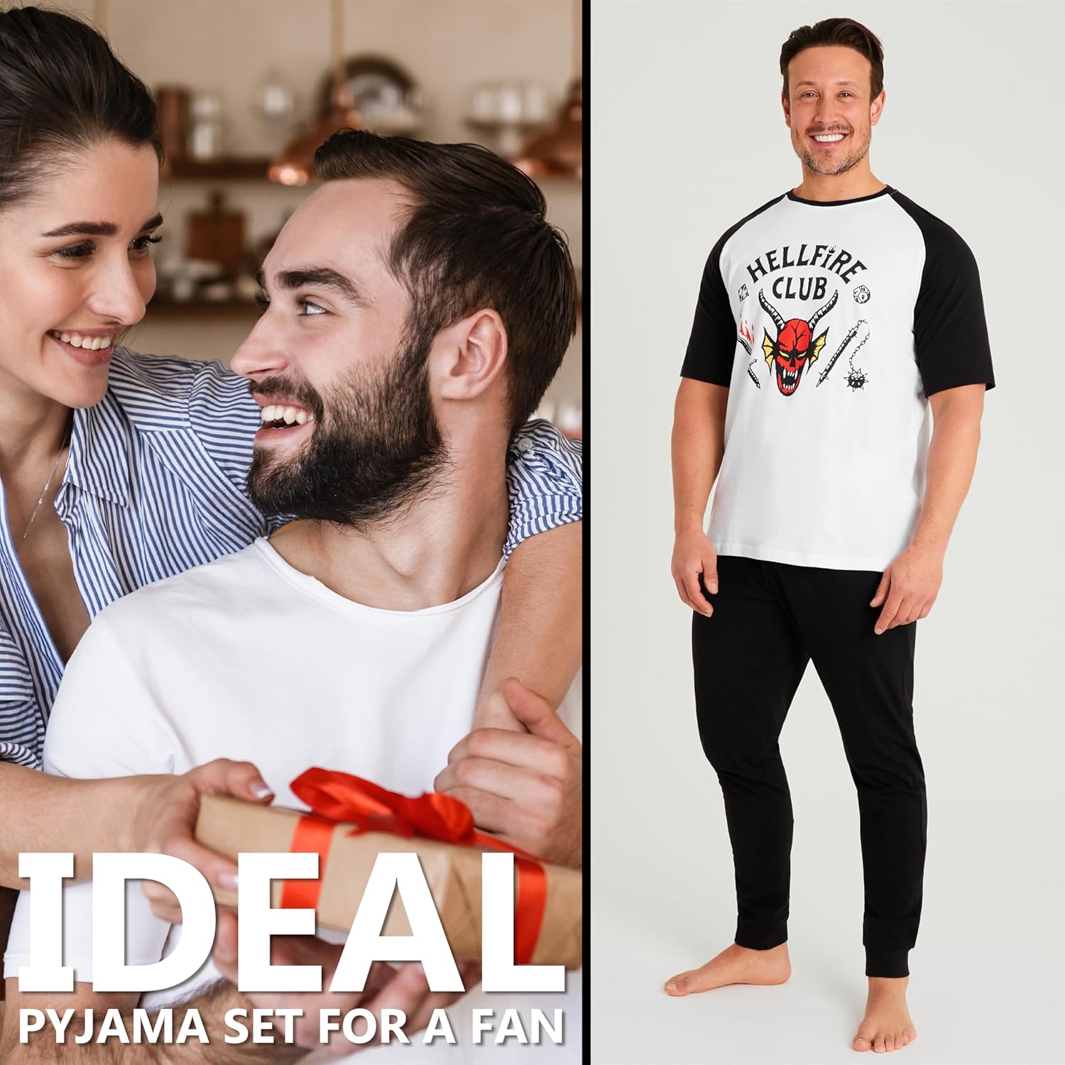 Pyjama homme Stranger Things long en coton, tailles M à 3XL – Image 3