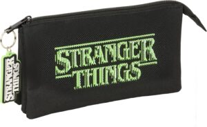 Trousse à crayons Stranger Things 3 compartiments 22 x 3 x 12 cm