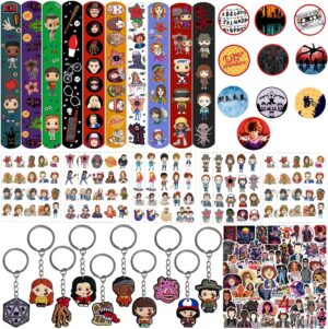 Coffret cadeaux Stranger Things avec bracelets, badges et autocollants
