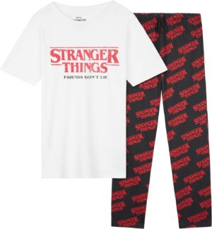Pyjama Stranger Things fille et ado avec t-shirt et pantalon long