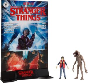 Stranger Things duo Will Byers et Demogorgon avec bande dessinée, figurines 7,6 cm