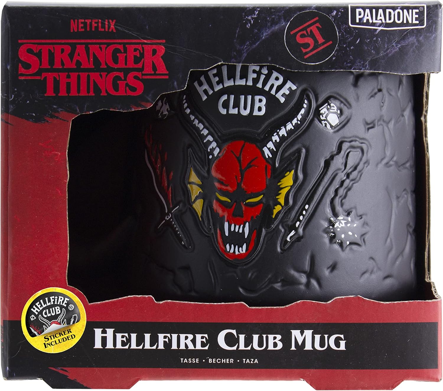 Tasse Stranger Things Hellfire Club en céramique embossée 400 ml – Image 3