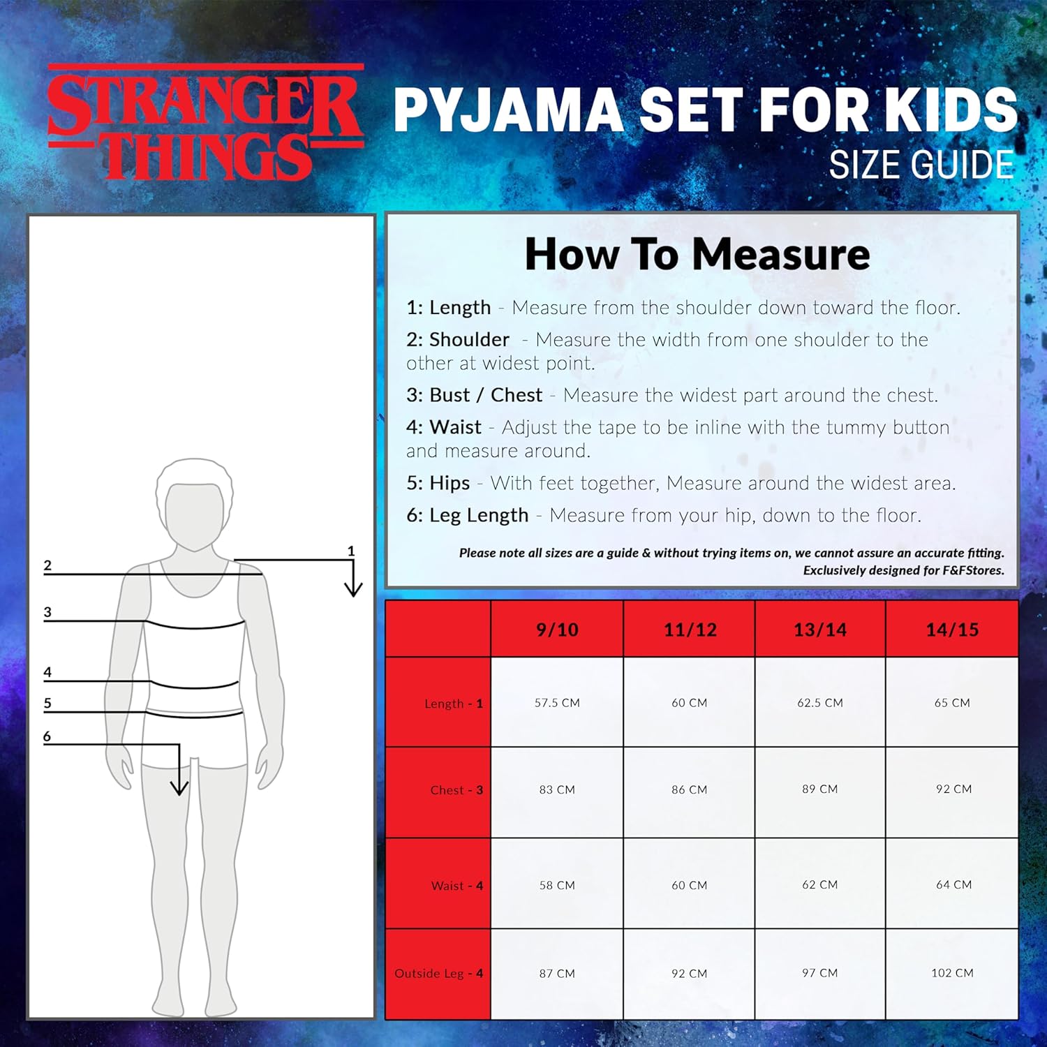 Pyjama Stranger Things en 100% coton pour fille ado, pantalon à taille élastique – Image 6