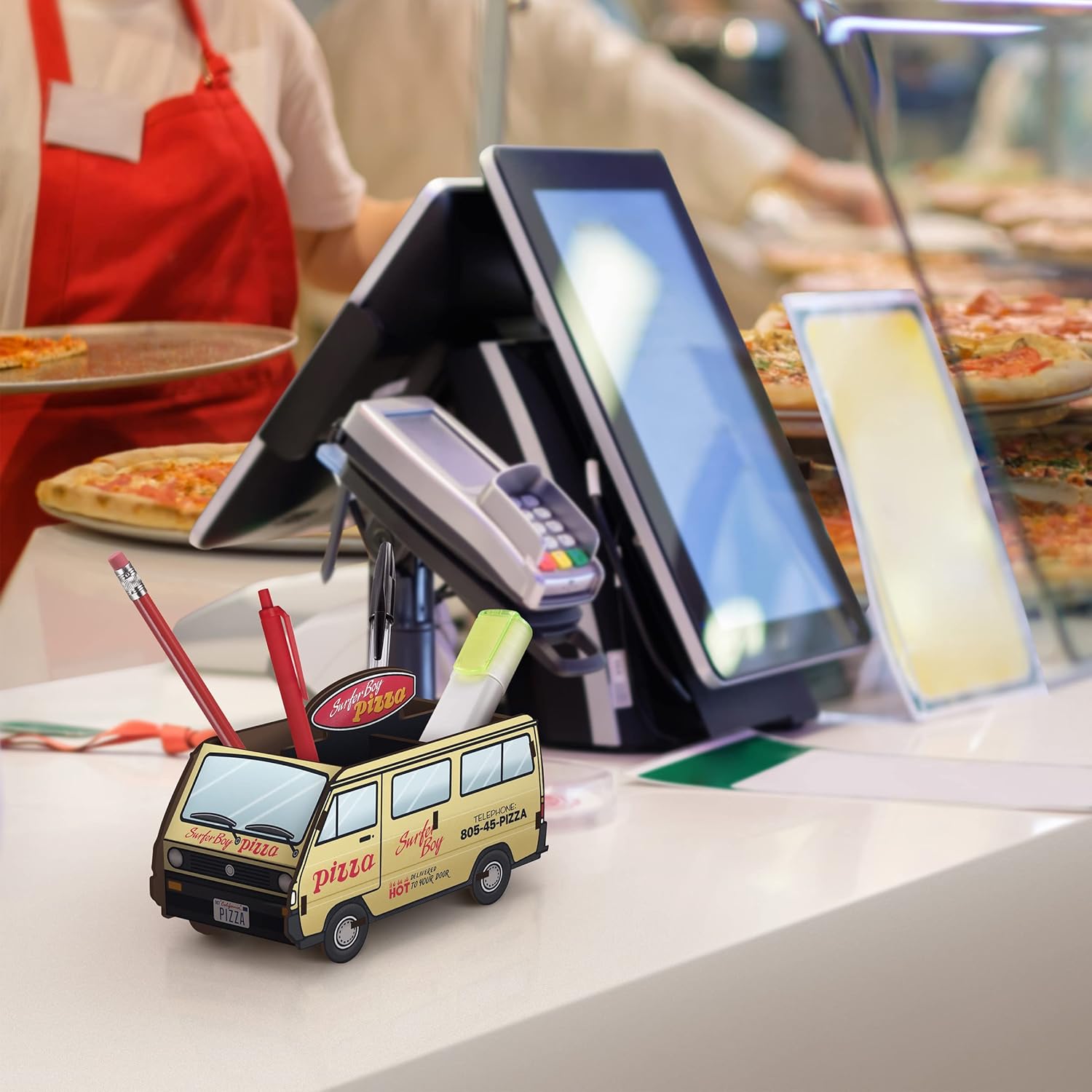 Bureau Caddy Stranger Things Surfer Boy Pizza par Genuine Fred – Image 2