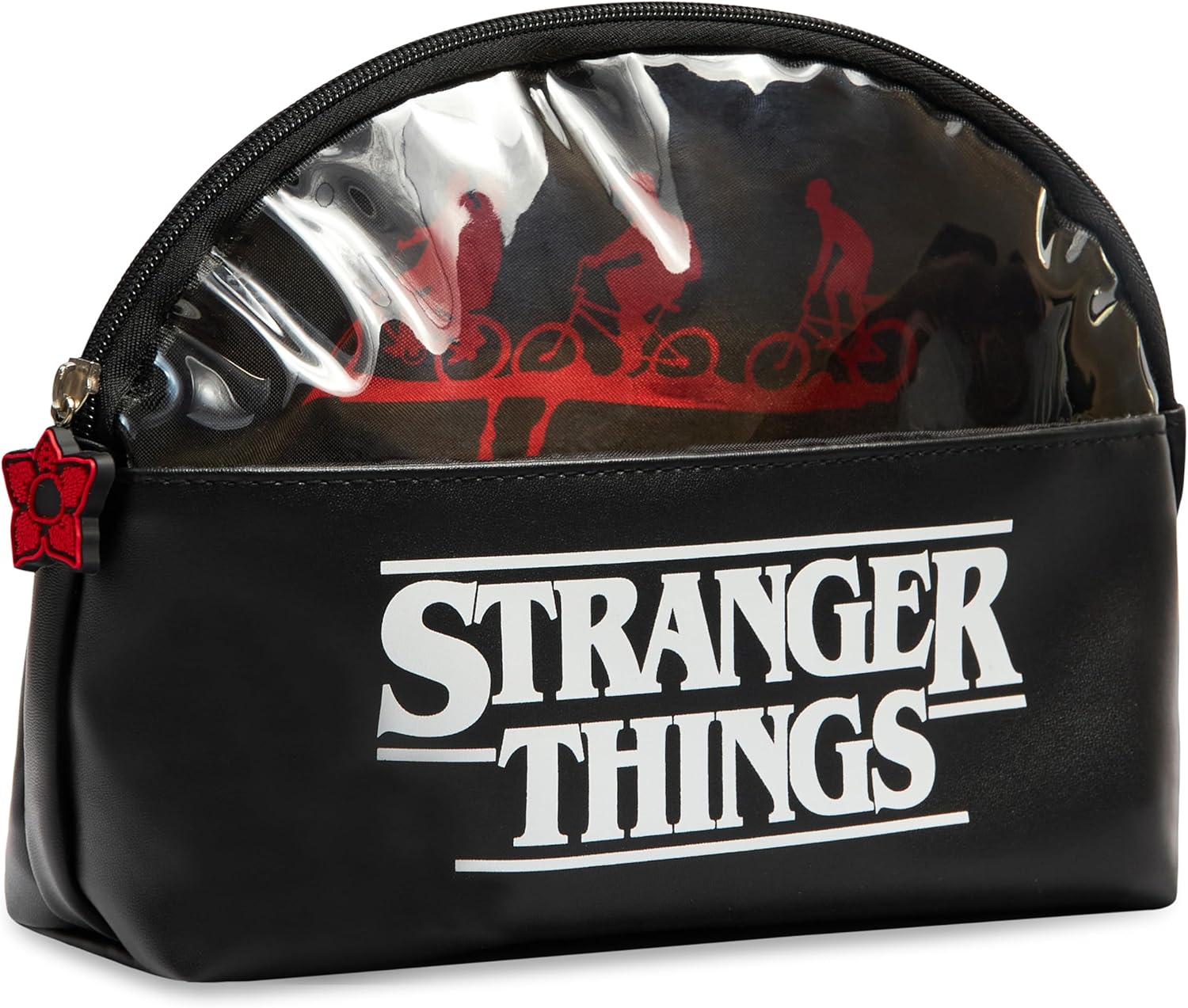 Trousse de voyage zippée noire Stranger Things