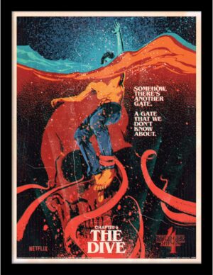 Poster Stranger Things The Dive Design avec Steve Harrington 30 x 40 cm