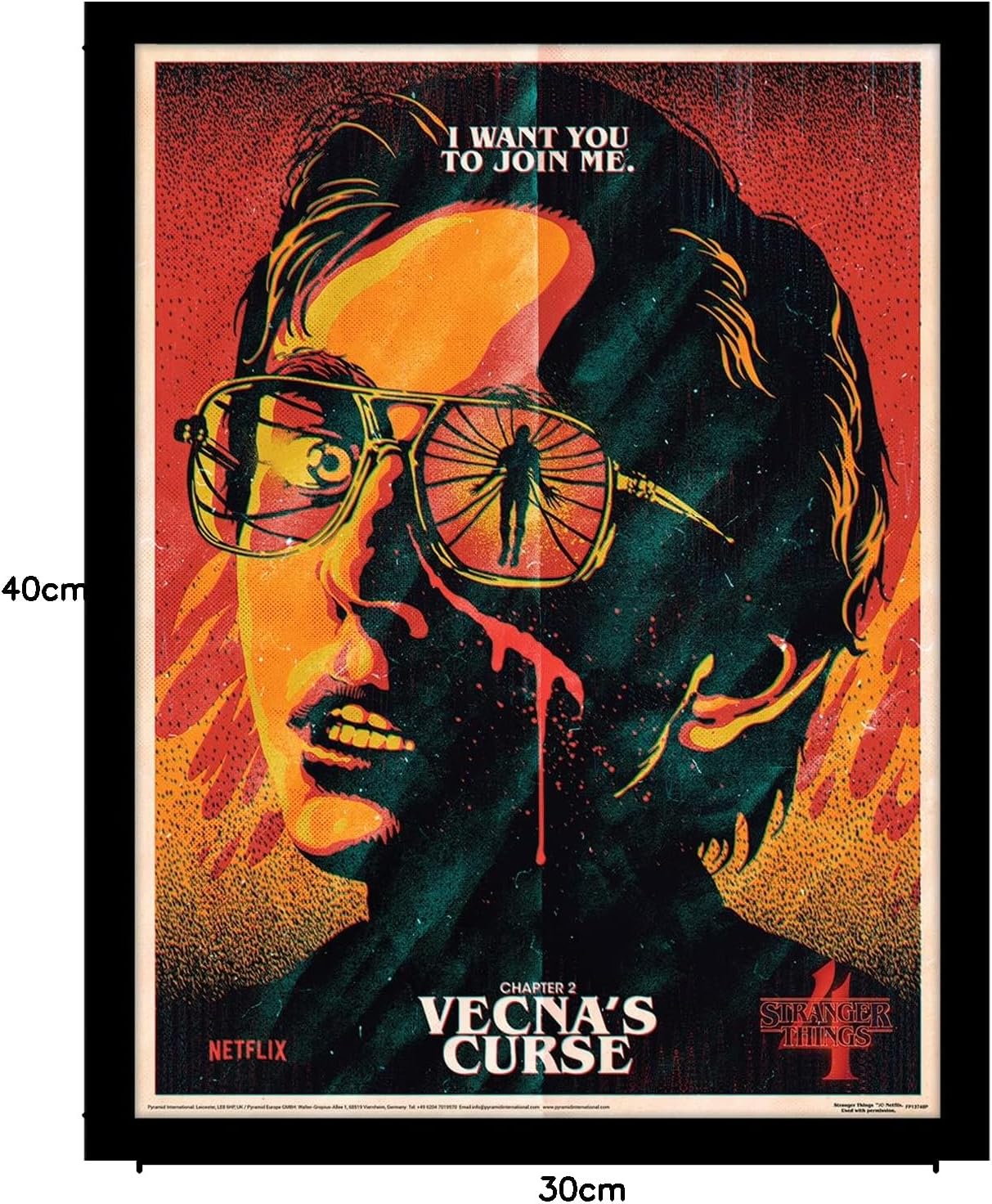 Affiche Stranger Things Vecna, malédiction 30 cm x 40 cm – Image 2