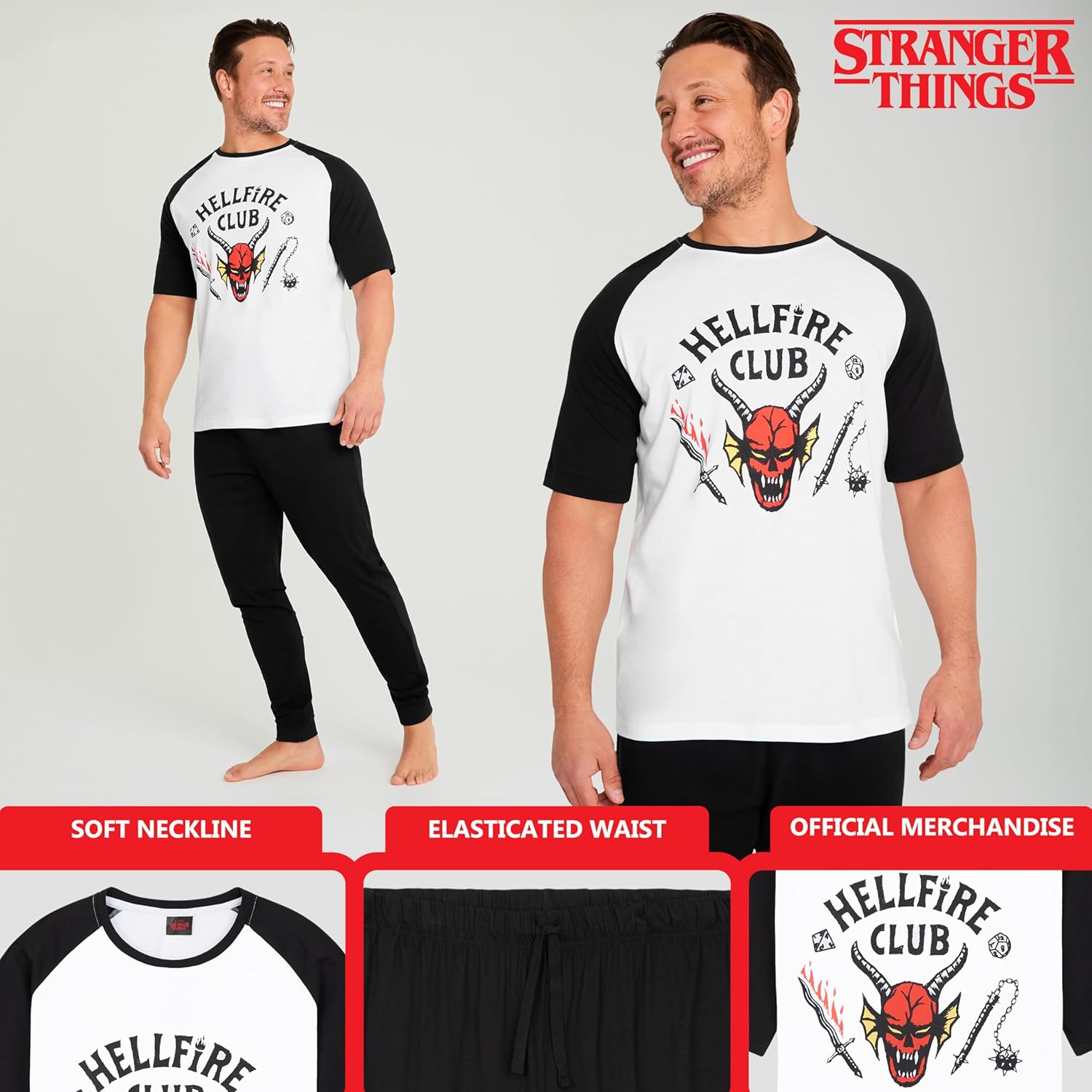 Pyjama homme Stranger Things long en coton, tailles M à 3XL – Image 5