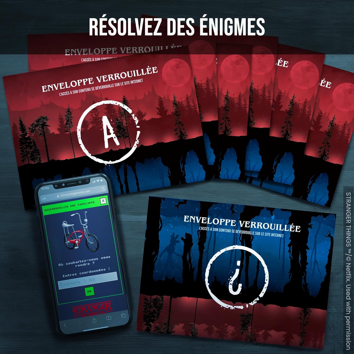 Jeu d’enquête collaboratif Stranger Things : l’ombre de Hawkins, 1 à 6 joueurs – Image 4