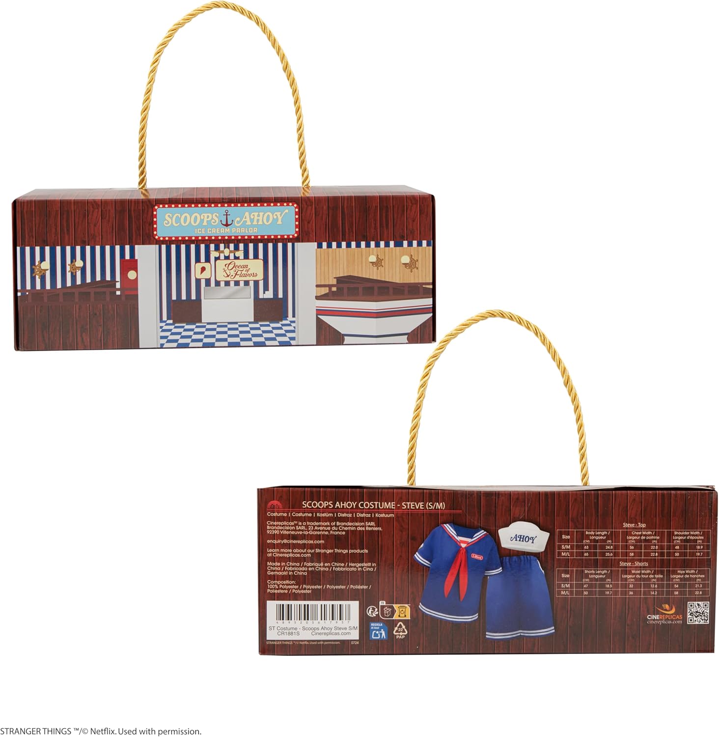 Costume Scoops Ahoy Stranger Things Steve ou Robin par Cinereplicas – Image 3