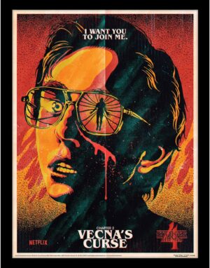 Affiche Stranger Things Vecna, malédiction 30 cm x 40 cm