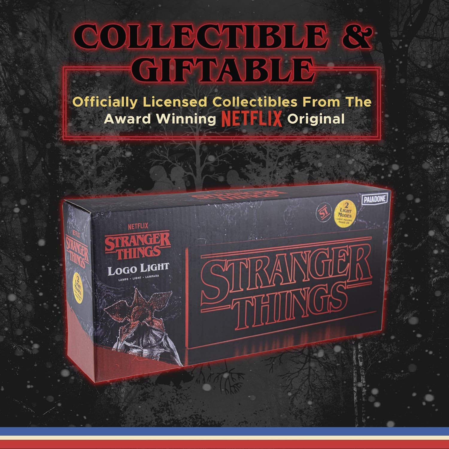 Lampe logo Stranger Things Netflix à 2 modes, murale ou à poser – Image 7