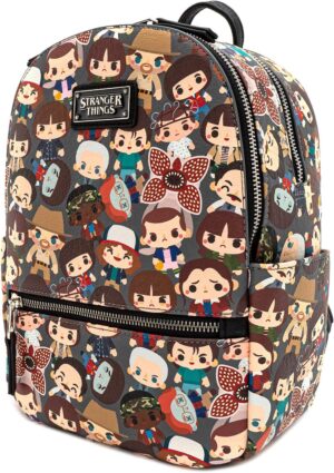 Mini sac à dos Loungefly Stranger Things imprimé chibi
