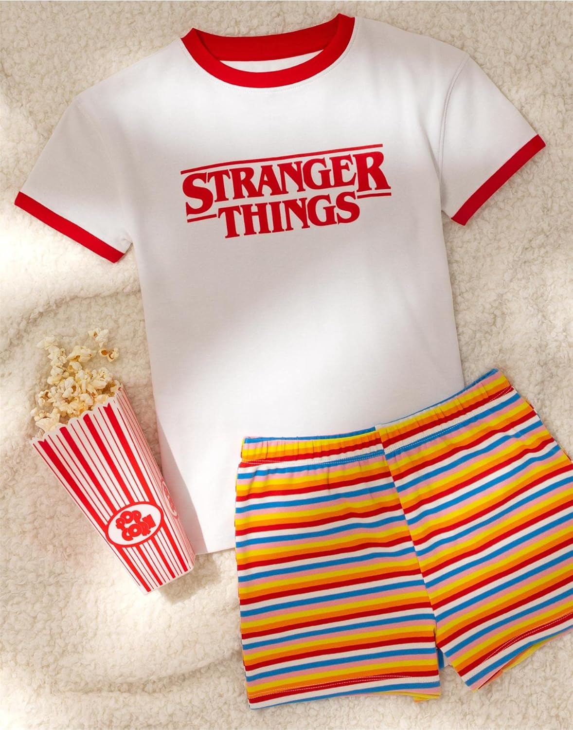 Pyjama court Stranger Things enfant, ensemble Max avec short rayé – Image 3