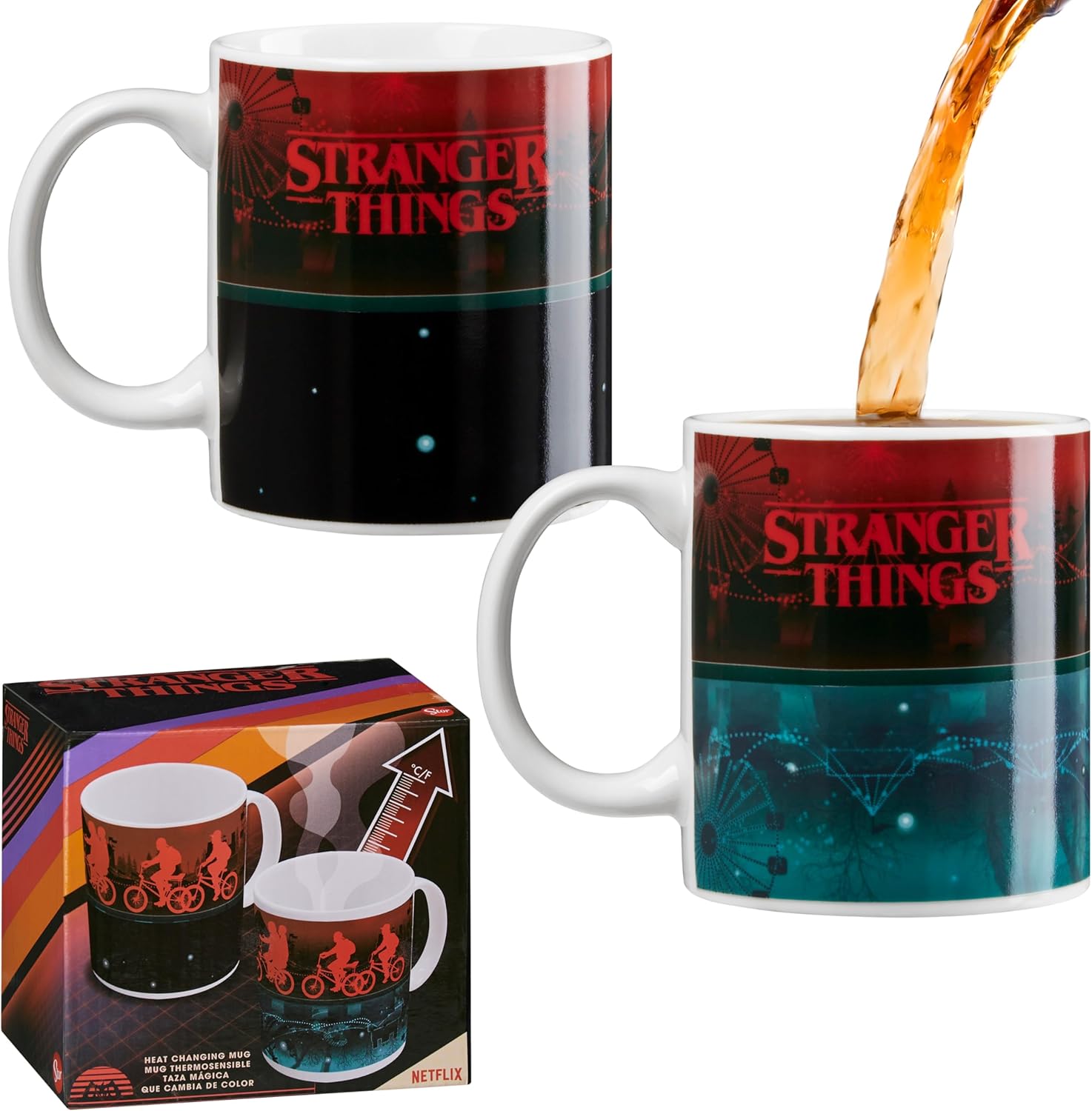 Mug thermoréactif Stranger Things 30 cl en coffret