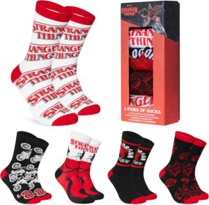 Coffret Stranger Things de 5 paires de chaussettes homme 40-45