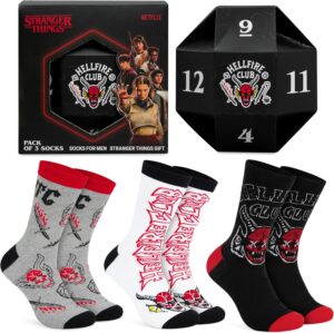 Stranger Things lot de 3 chaussettes homme, pointures 40 à 45