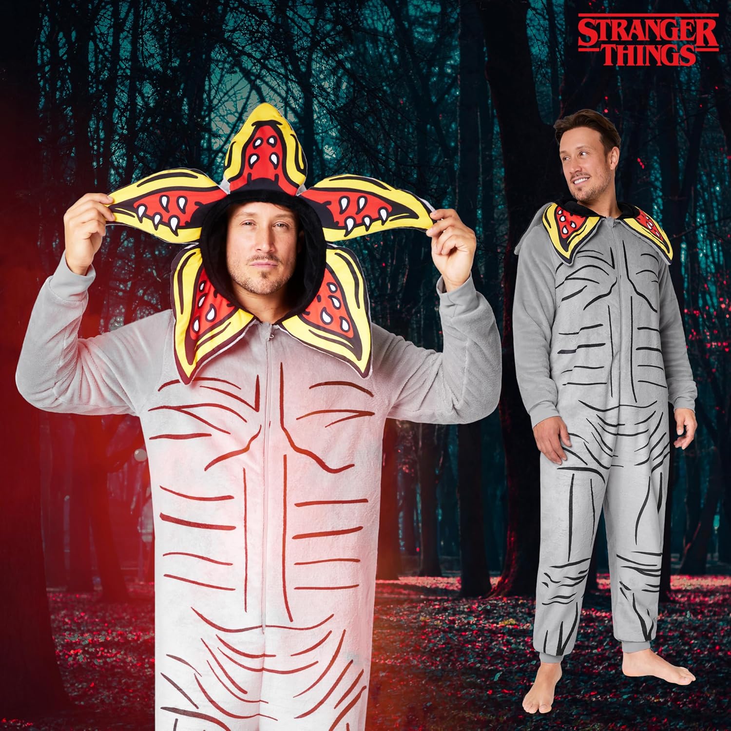 Pyjama combinaison Stranger Things en polaire pour homme – Image 2