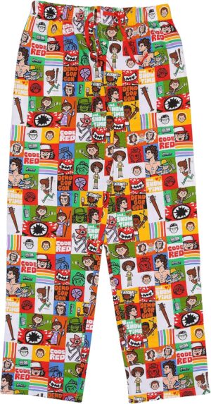 Pantalon de salon enfant Stranger Things Cartoon AOP multicolore 164-182