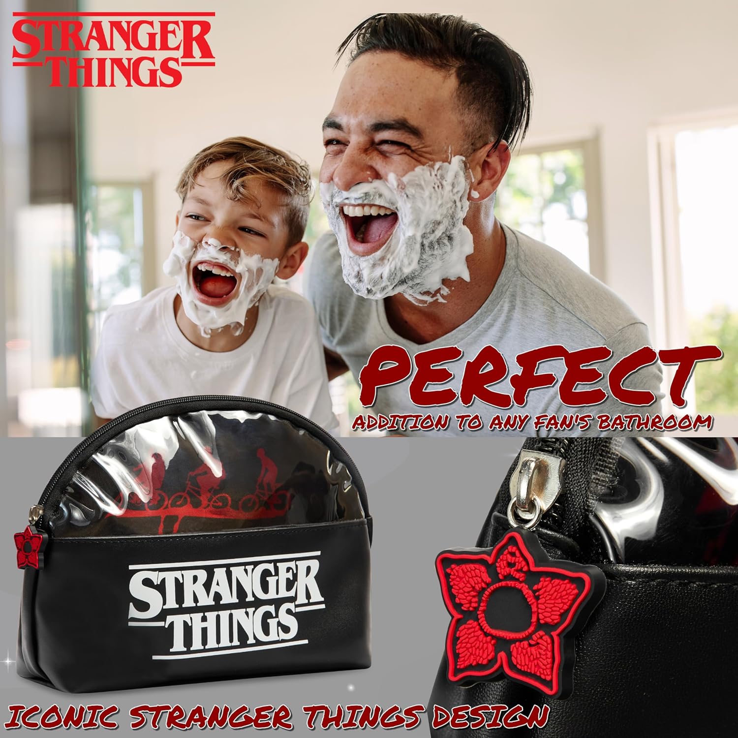 Trousse de voyage zippée noire Stranger Things – Image 4