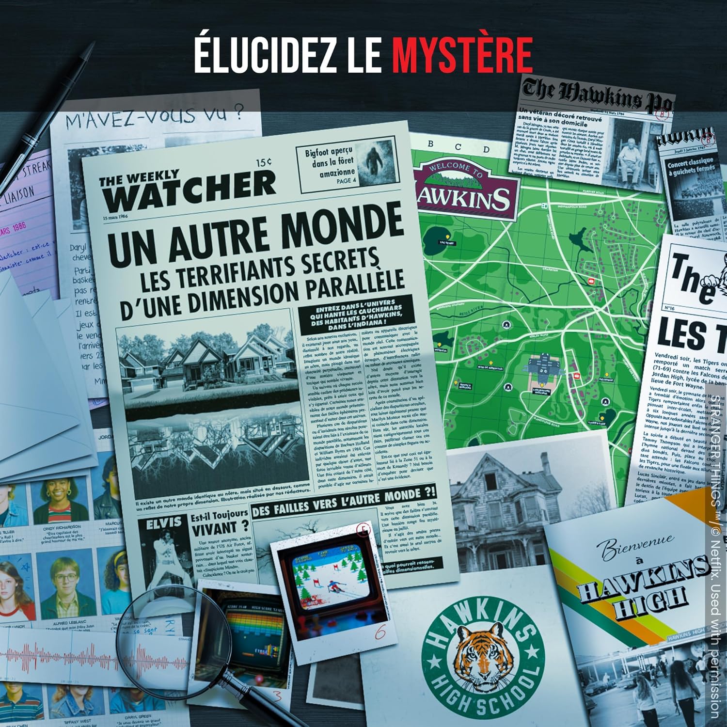 Jeu d’enquête collaboratif Stranger Things : l’ombre de Hawkins, 1 à 6 joueurs – Image 5