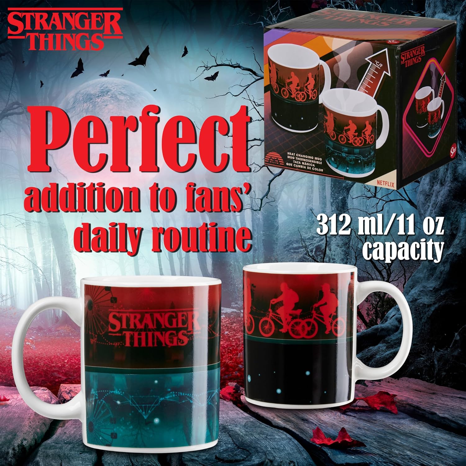 Mug thermoréactif Stranger Things 30 cl en coffret – Image 6