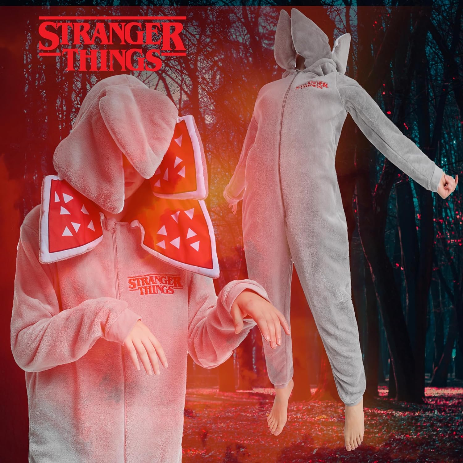 Pyjama combinaison Stranger Things en polaire pour enfant 9-15 ans – Image 2