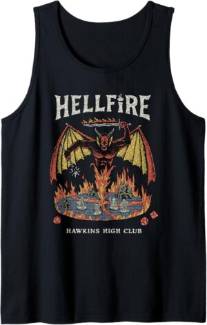 Débardeur Hellfire Hawkins High vintage Stranger Things