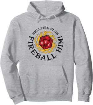 Sweat à capuche Stranger Things Hellfire Club HFC Fireball Him! 241 g
