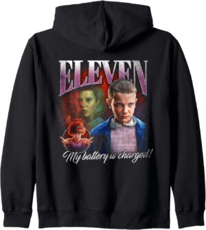 Sweat à capuche Stranger Things Eleven Homage, coupe classique