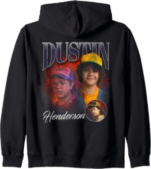 Sweat à capuche Stranger Things Dustin Homage coupe classique