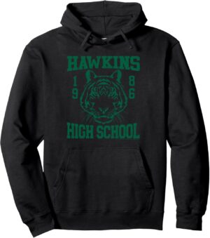 Sweat à capuche Stranger Things Hawkins Tigers 1986