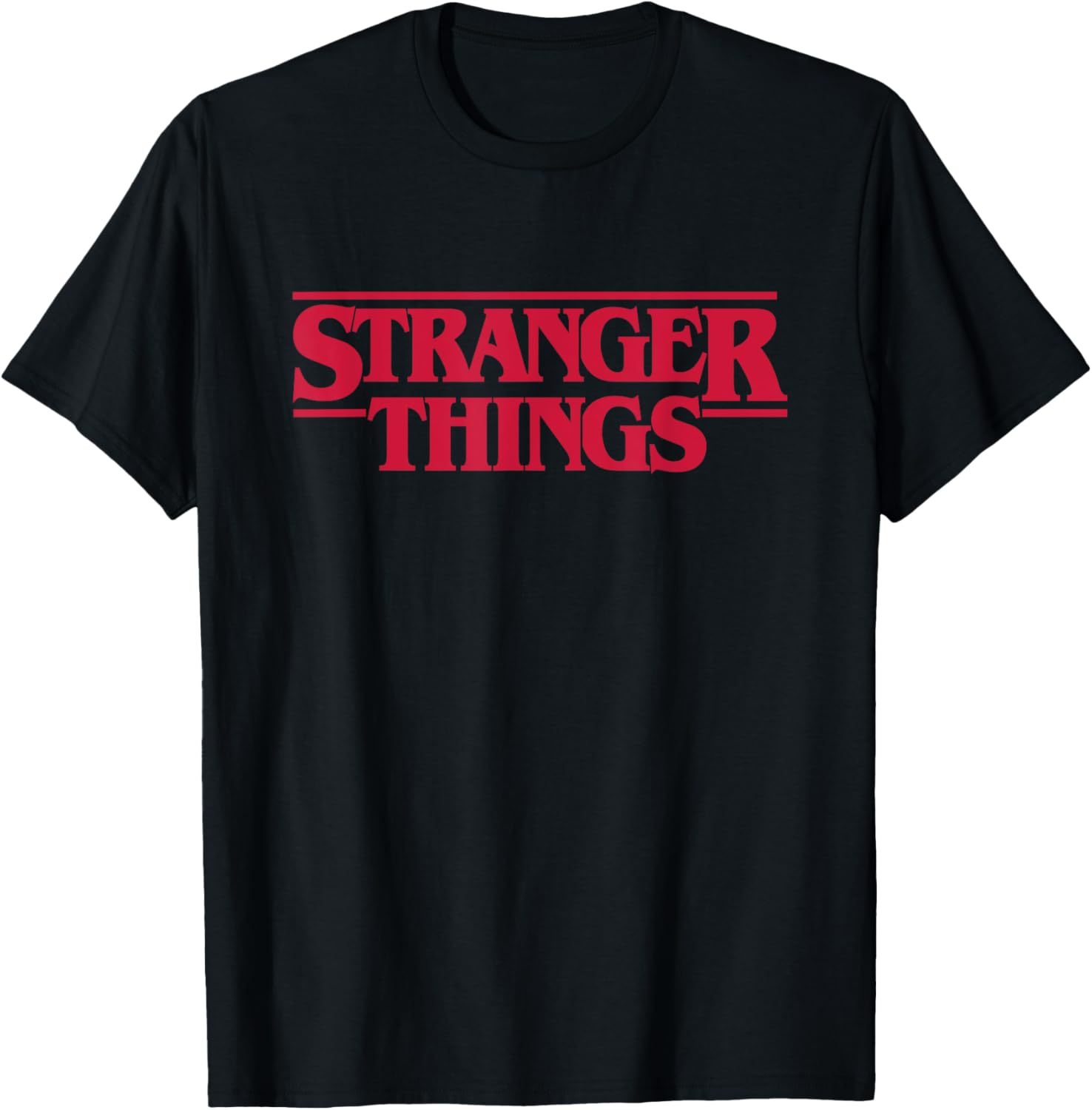 T-shirt Stranger Things logo principal coupe Femme ou Homme