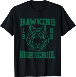 T-shirt Stranger Things Hawkins Tigers 1986