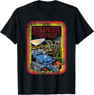 T-shirt Stranger Things rétro à visuel sketch cover