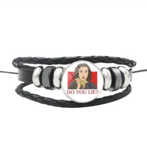 Bracelet Stranger Things Do You Lie ? en cuir réglable