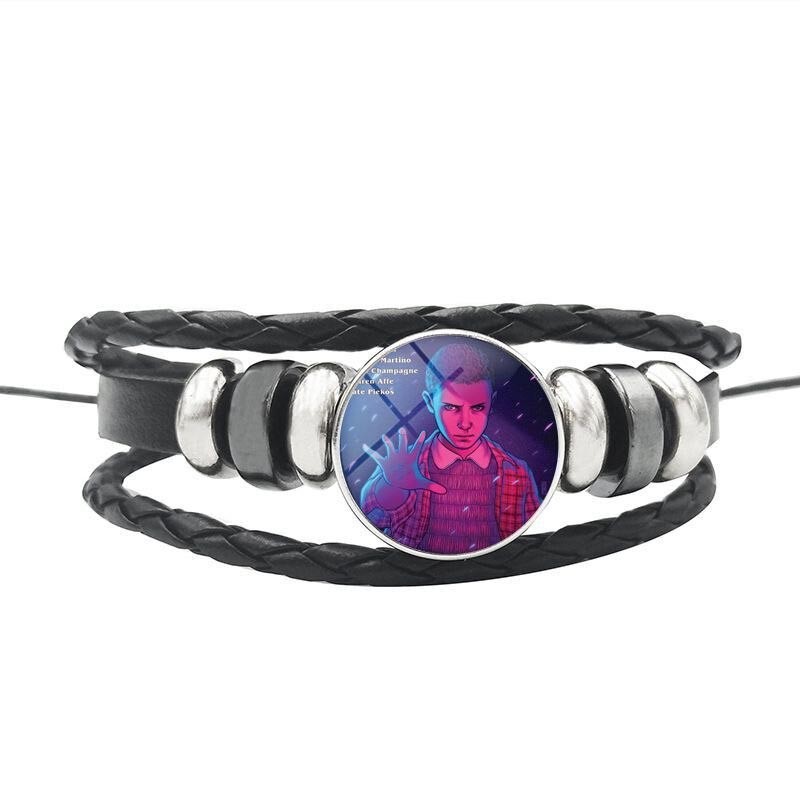 Bracelet Stranger Things Eleven en cuir réglable