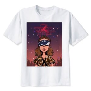 T-shirt Stranger Things avec Onze, thème Fête National