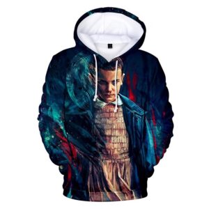Sweat à capuche Stranger Things Onze, motif Pouvoir