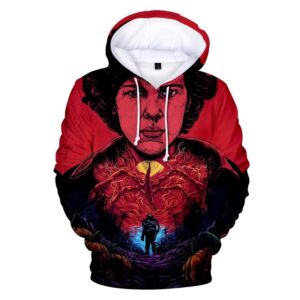 Sweat à capuche Stranger Things Onze Upside Down