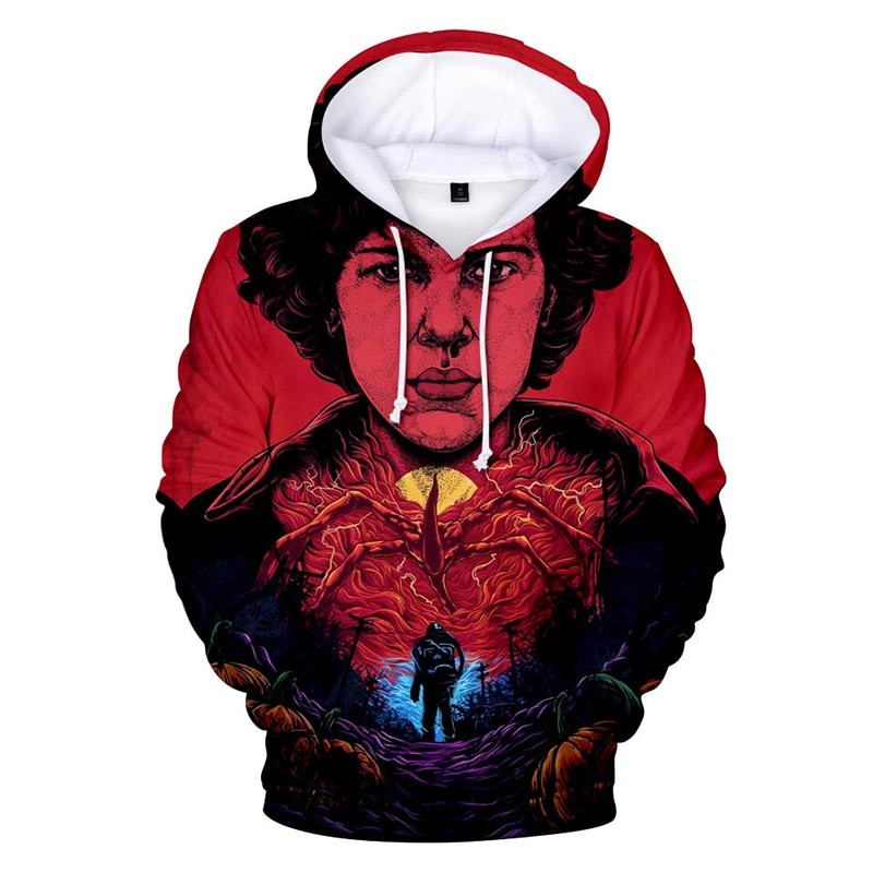 Sweat à capuche Stranger Things Onze Upside Down
