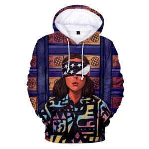 Sweat à capuche Stranger Things Onze aux yeux bandés
