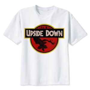 T-shirt Stranger Things Upside Down style Jurassik Park