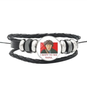 Bracelet Stranger Things I Want To See Mama en cuir réglable